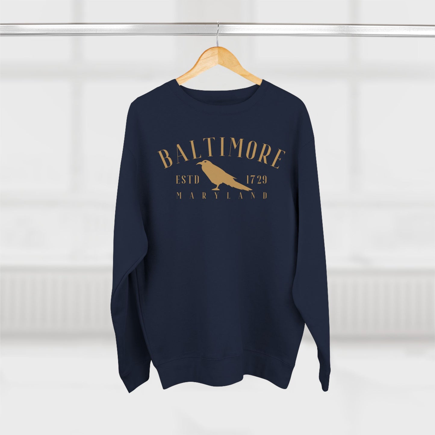 Baltimore Raven 1729 - Unisex Crewneck Sweatshirt